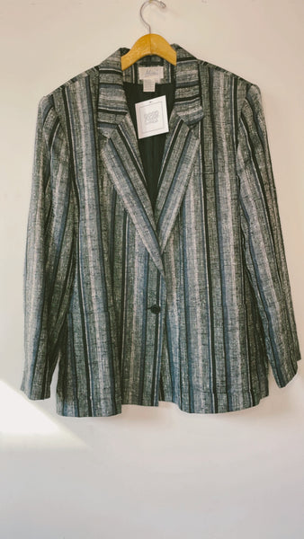 Striped Structured Blazer