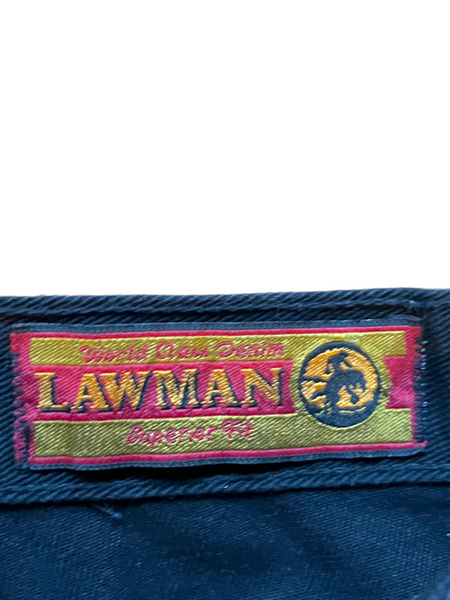 Vintage Black Studded 'Lawman' Jeans 25