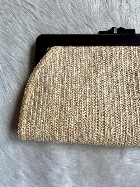 Straw Vintage Clutch