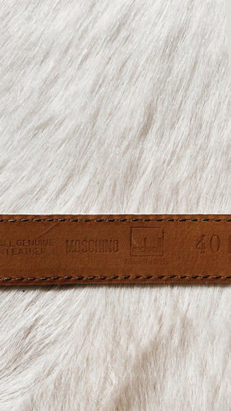 Vintage Moschino leather heart belt